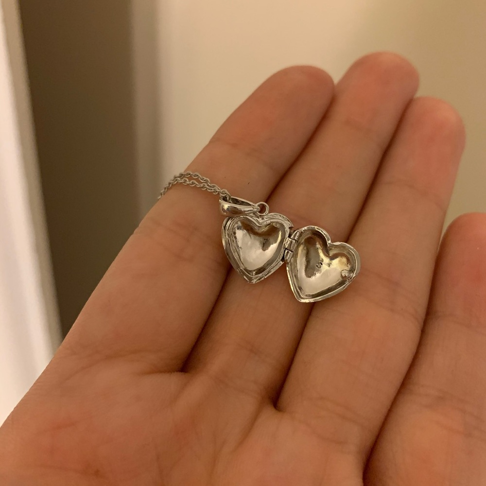 Petite Heart Locket Necklace